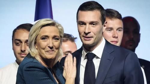 Марин Ле Пен и Жордан Барделла